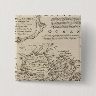 Antigua or Antego 15 Cm Square Badge