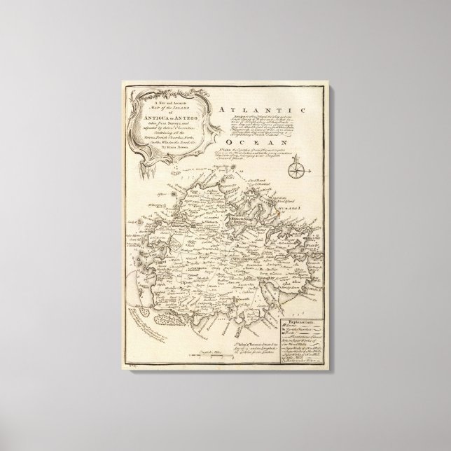 Antigua or Antego Canvas Print (Front)