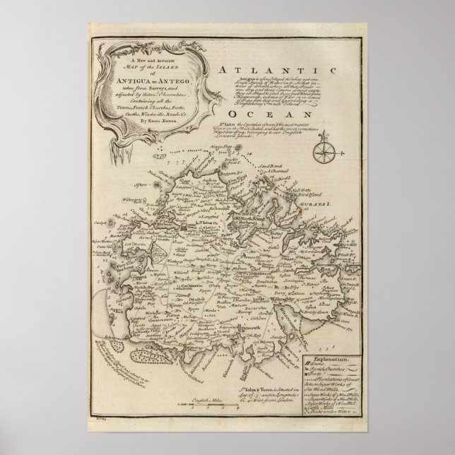 Antigua or Antego Poster (Front)