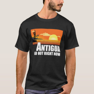 Antigua so hot right now Retro Travel Beach Vacati T-Shirt