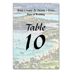 Antigua View Falmouth Harbour Table Number