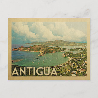 Antigua Vintage Travel Postcard