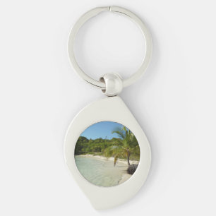 Antiguan Beach Beautiful Tropical Landscape Key Ring