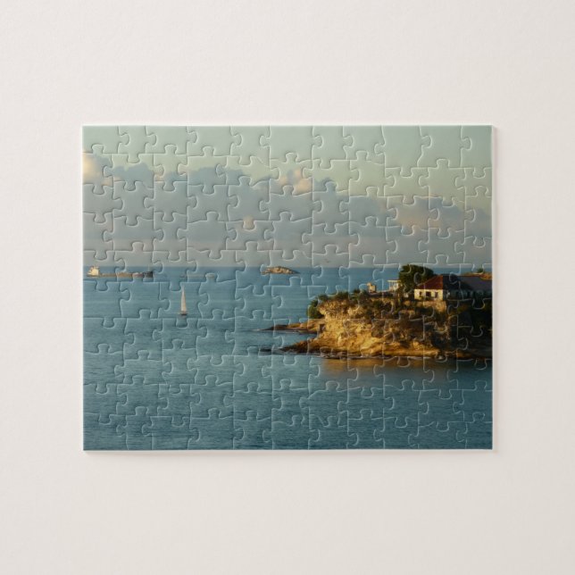 Antiguan Coast Beautiful Island Seascape Jigsaw Puzzle (Horizontal)