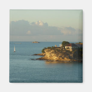 Antiguan Coast Beautiful Island Seascape Magnet