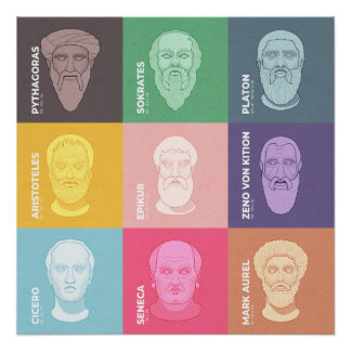 Antike Philosophen Poster