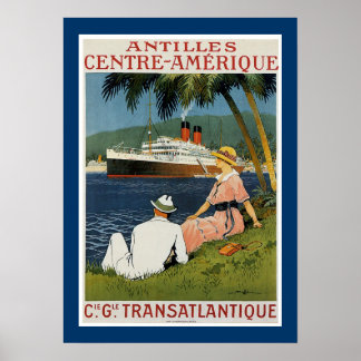 Antilles Center Amerique Poster