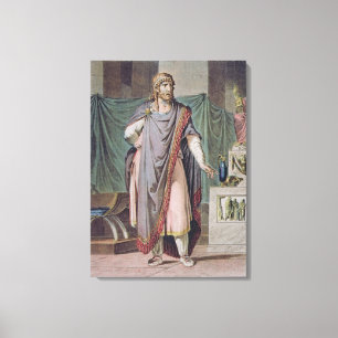 Antiochus, costume for 'Berenice' by Jean Racine, Canvas Print