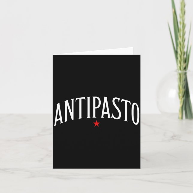 Antipasto, Italian Food Lover Foodie  Card (Front)
