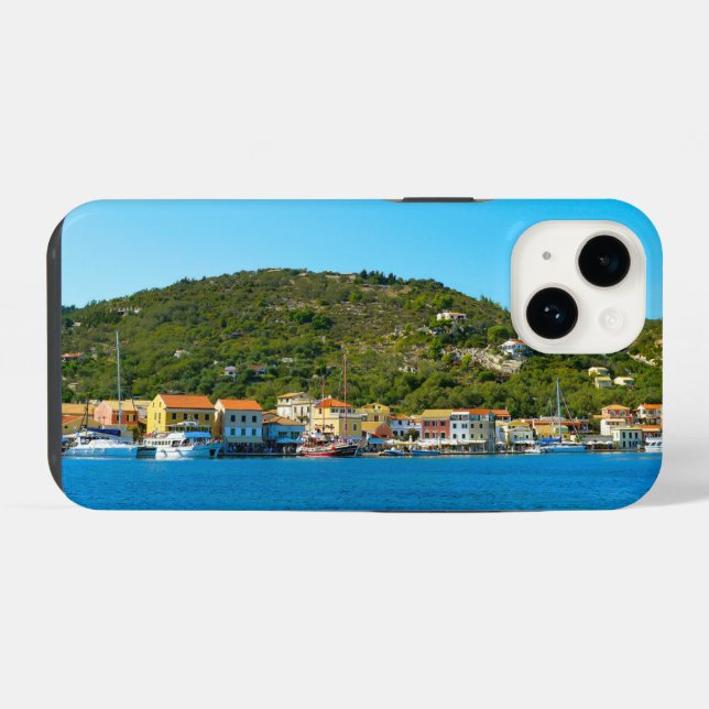 Antipaxos harbour coast iPhone case (Back Horizontal)