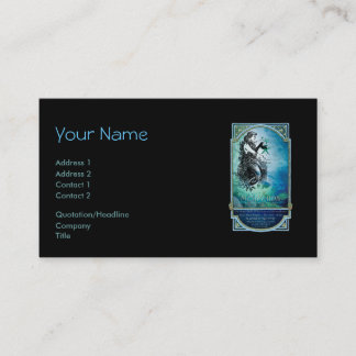 Antiquarian Mermaid Whimsical Business Cards
