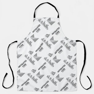 Antiquated Code International Morse Code Humour Apron