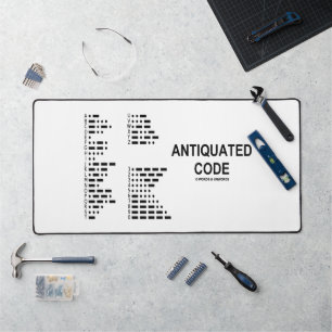 Antiquated Code International Morse Code Humour Desk Mat
