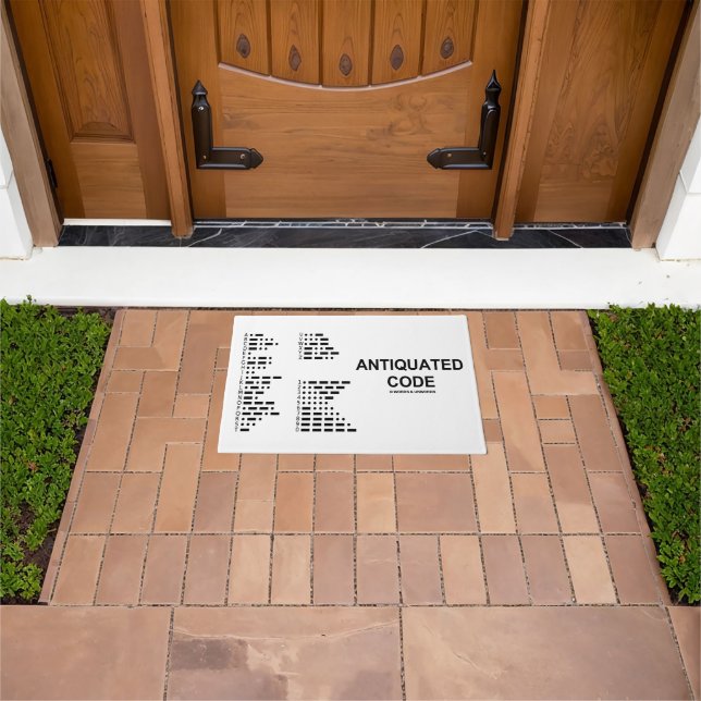 Antiquated Code International Morse Code Humour Doormat (Outdoor)