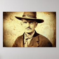 Antique 1800s Photograph of a Cowboy