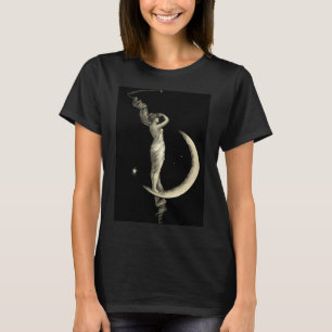 Antique 1889 Woman On Crescent Moon T-Shirt