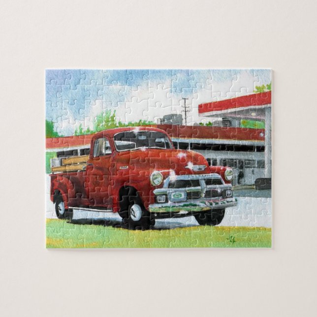 Antique 1954 Chevrolet Truck Jigsaw Puzzle (Horizontal)