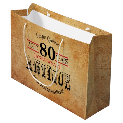 Happy 80th Birthday Gift Bags Zazzle.co.uk
