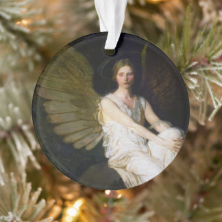 Antique Abbott Handerson Thayer Angel Painting Ornament