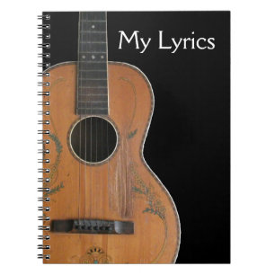 Antique Acoustic Guitar Notebook