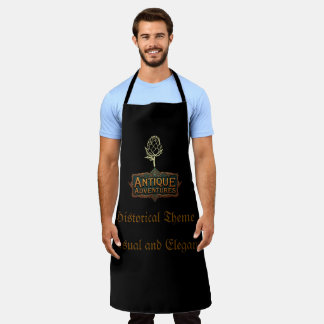Antique Adventures Typography Art Timeless - Apron
