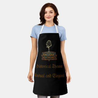 Antique Adventures Typography Art Timeless - Apron