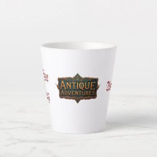 Antique Adventures Typography Art Timeless - Latte Mug