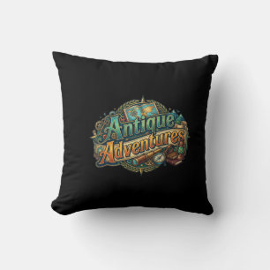 Antique Adventures – Vintage Explorer Graphic T-Sh Cushion