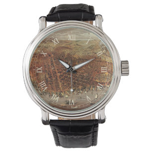 Antique Aerial Map of San Francisco, California Watch