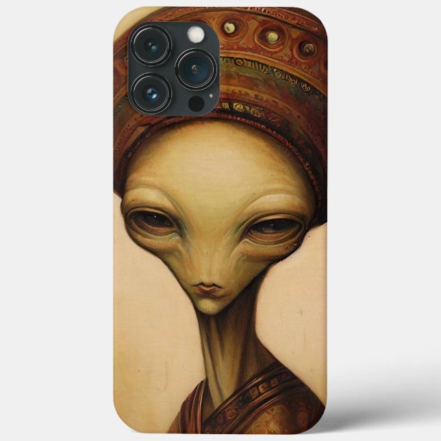 Antique Alien Portrait  Case-Mate iPhone Case (Back)