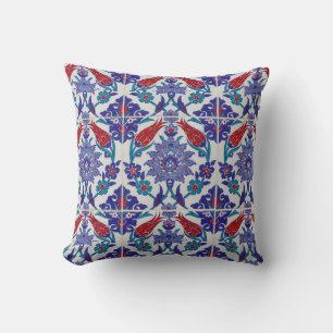 Antique Andalusian Historic Spain Tulip Roses Cushion