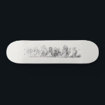 Antique Animal Parade Skateboard<br><div class="desc">Animals on parade antique painting</div>