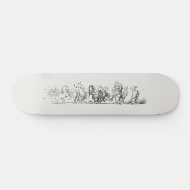 Antique Animal Parade Skateboard (Horz)