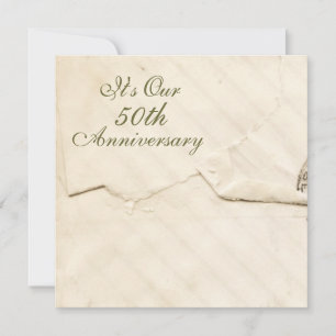 Antique Anniversary Invitation