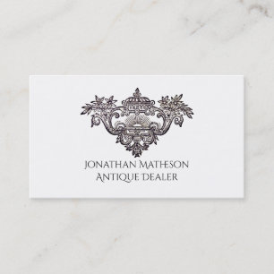 Antique Architectural Ornament Antique Dealer Business Card