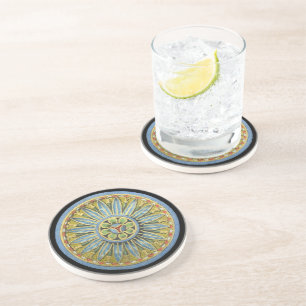 Antique Architectural Rosette No. 2 Coaster