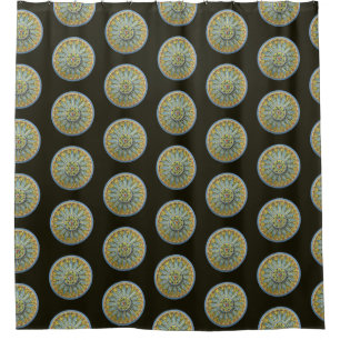 Antique Architectural Rosette No. 2 Shower Curtain