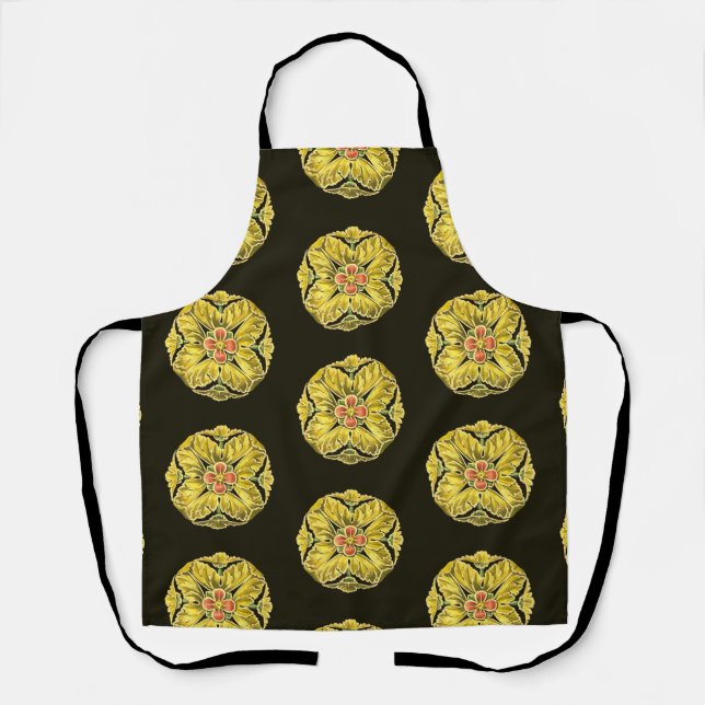 Antique Architectural Rosette No. 3 Apron (Front)