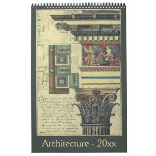 Antique Architecture from the Renaissance Era Calendar