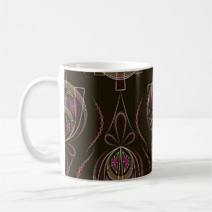 Antique Art Deco Geometric Ornament Coffee Mug