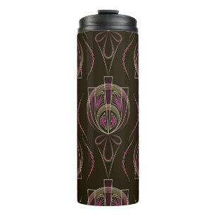 Antique Art Deco Geometric Ornament Thermal Tumbler