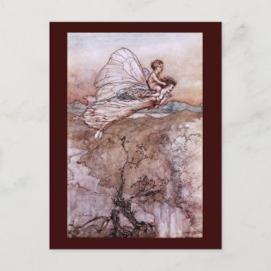 Antique Arthur Rackham Fairy Illustration Postcard
