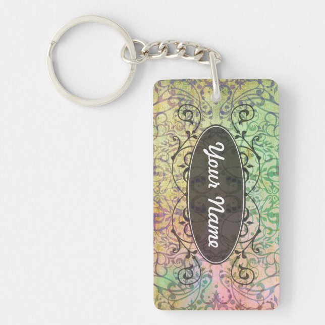 Antique ARTs Ornament Pattern for your Design Key Ring (Front)