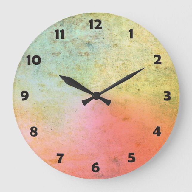 Antique ARTs Pattern for your Design Large Clock (Front)