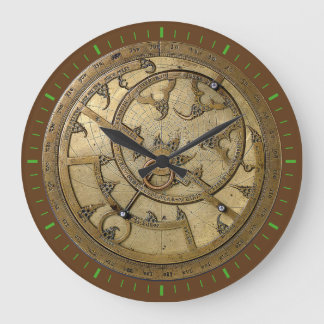 Antique Astrolabe 3 Large Clock
