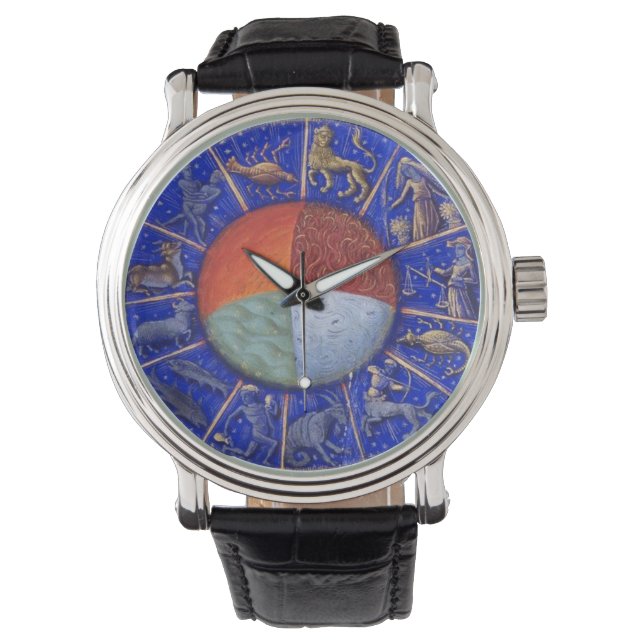 ANTIQUE ASTROLOGY,ZODIACAL SIGNS AND FOUR ELEMENTS WATCH (Front)