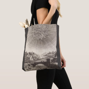 Antique Astronomy Sky with Sun by Allain Mallet Tote Bag
