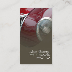 Antique auto restoration business template business card