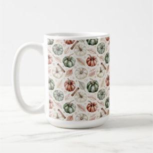 Antique Autumn Leaves and Cinnamon – Vintage Fall Coffee Mug