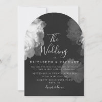 Antique B&W Vintage Romantic Floral Wedding